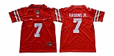 Ohio State Buckeyes 7 Dwayne Haskins Jr. Red Youth College Football Jersey,baseball caps,new era cap wholesale,wholesale hats